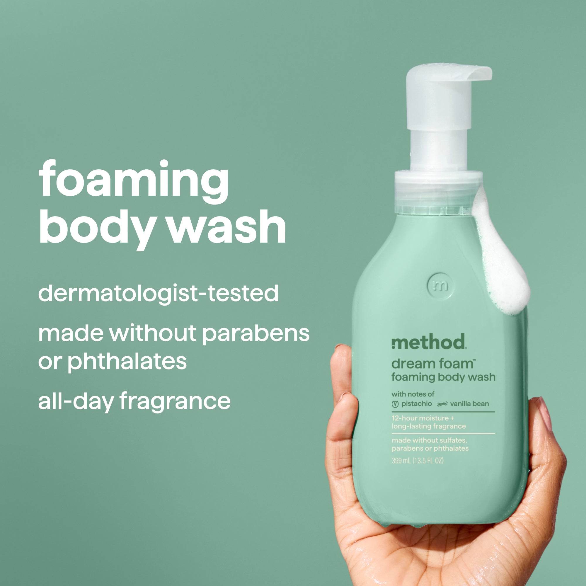 method-dream-foam-foaming-body-wash-pistachio-vanilla-13-5-fl-oz image 4