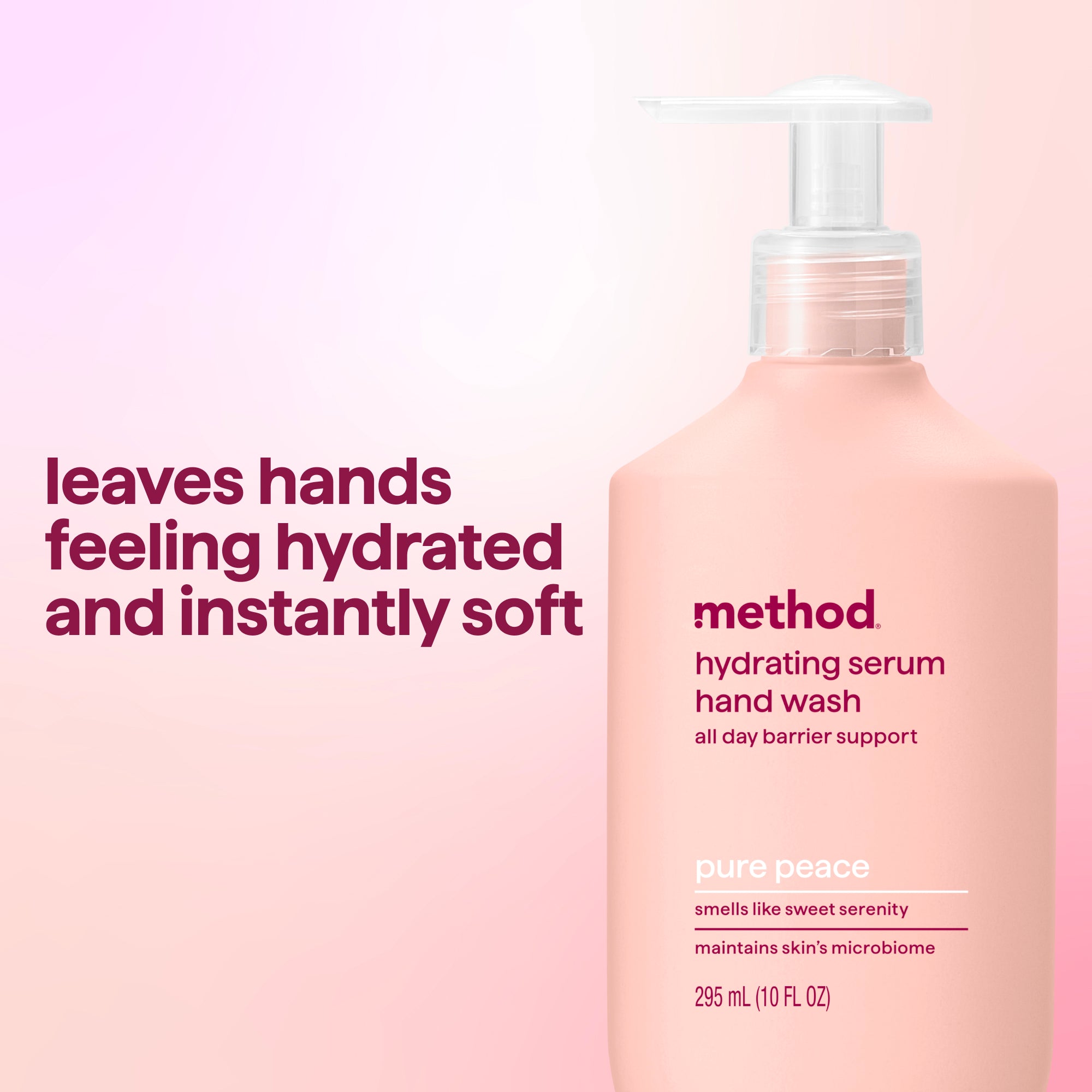 method-hydrating-serum-hand-wash-pure-peace-10-oz-moisturizing image 6