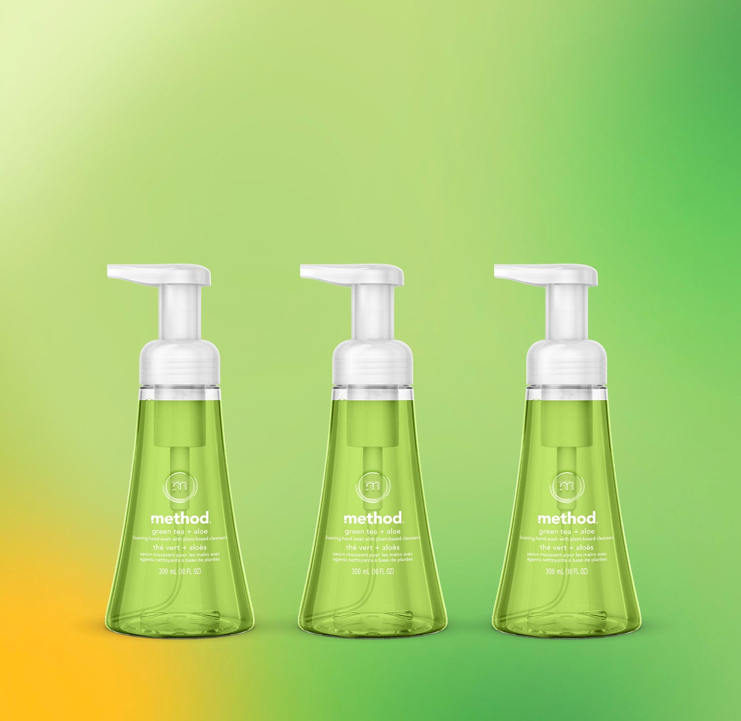 method-green-tea-aloe-foaming-hand-wash-3-count-bundle-10-oz-each image 2