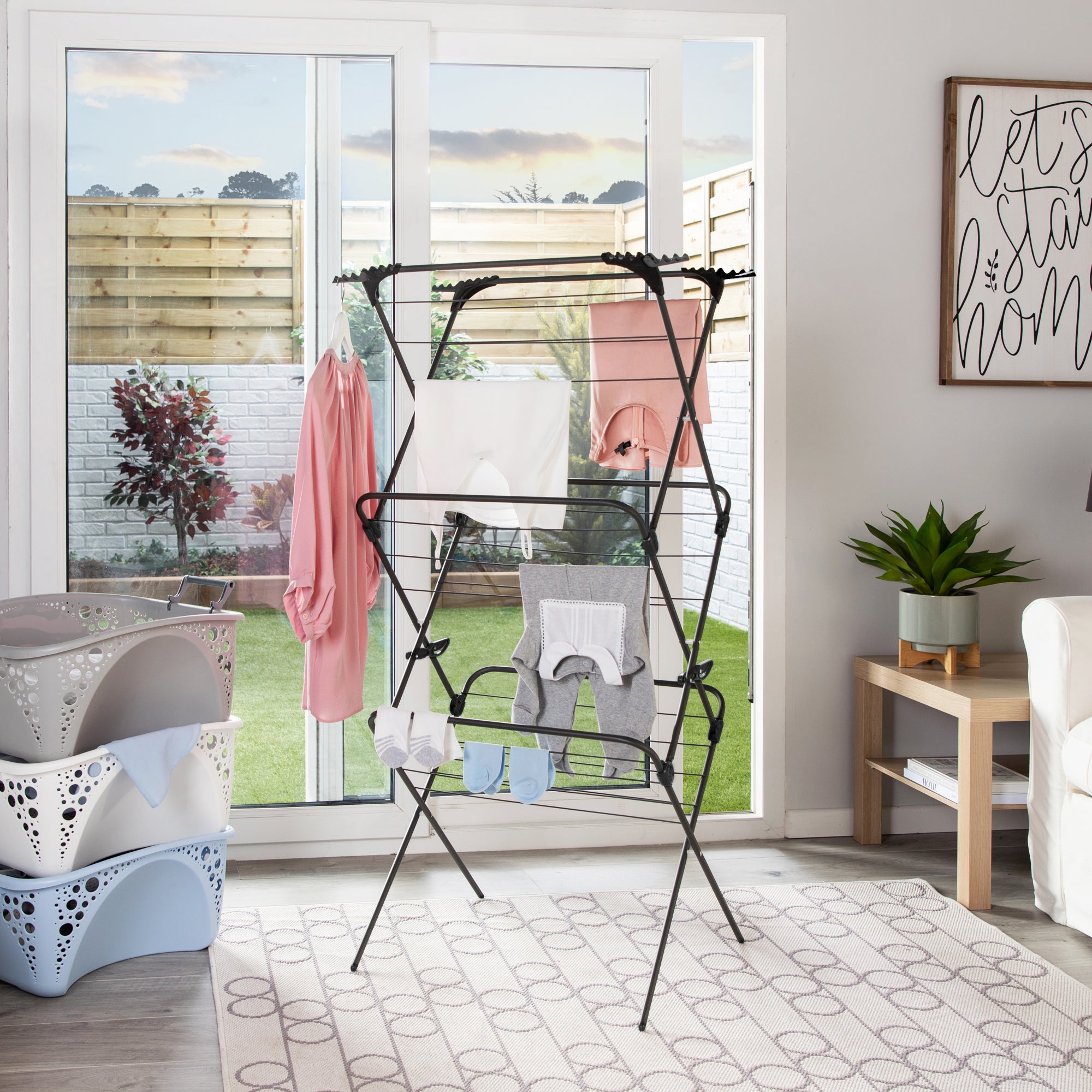 minky-premium-suregrip-3-tier-airer-with-textured-non-slip-rungs image 2