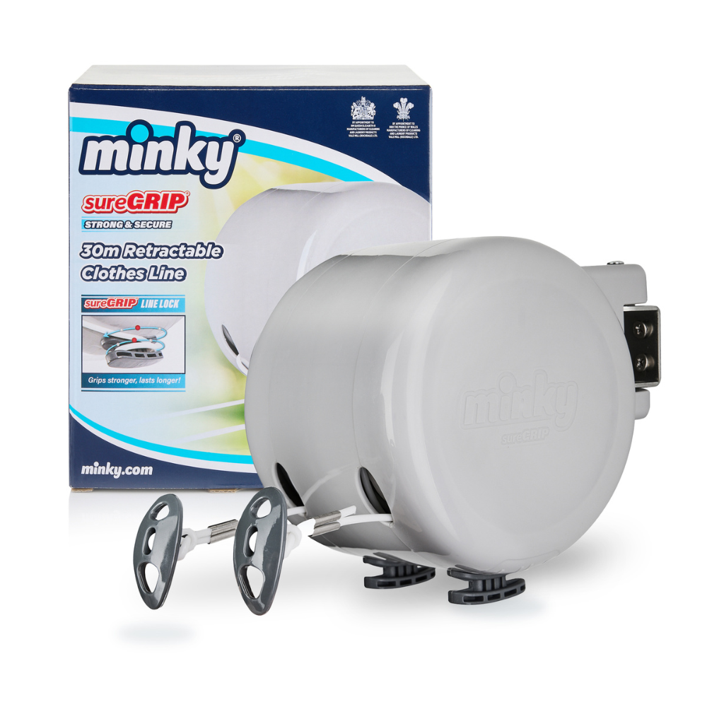 minky-suregrip-30m-retractable-clothes-washing-line-with-double-extra-strong-lin image 1
