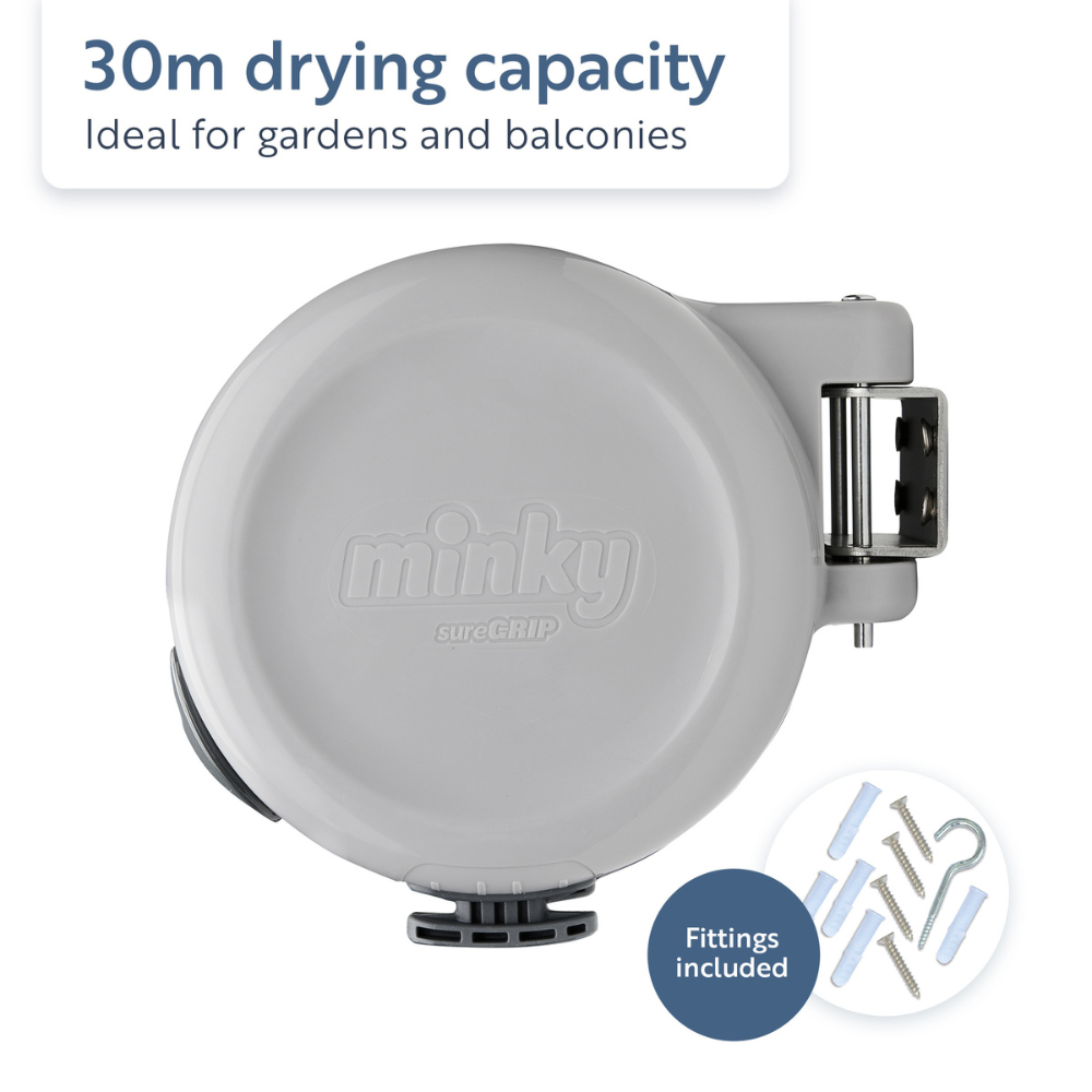 minky-suregrip-30m-retractable-clothes-washing-line-with-double-extra-strong-lin image 2