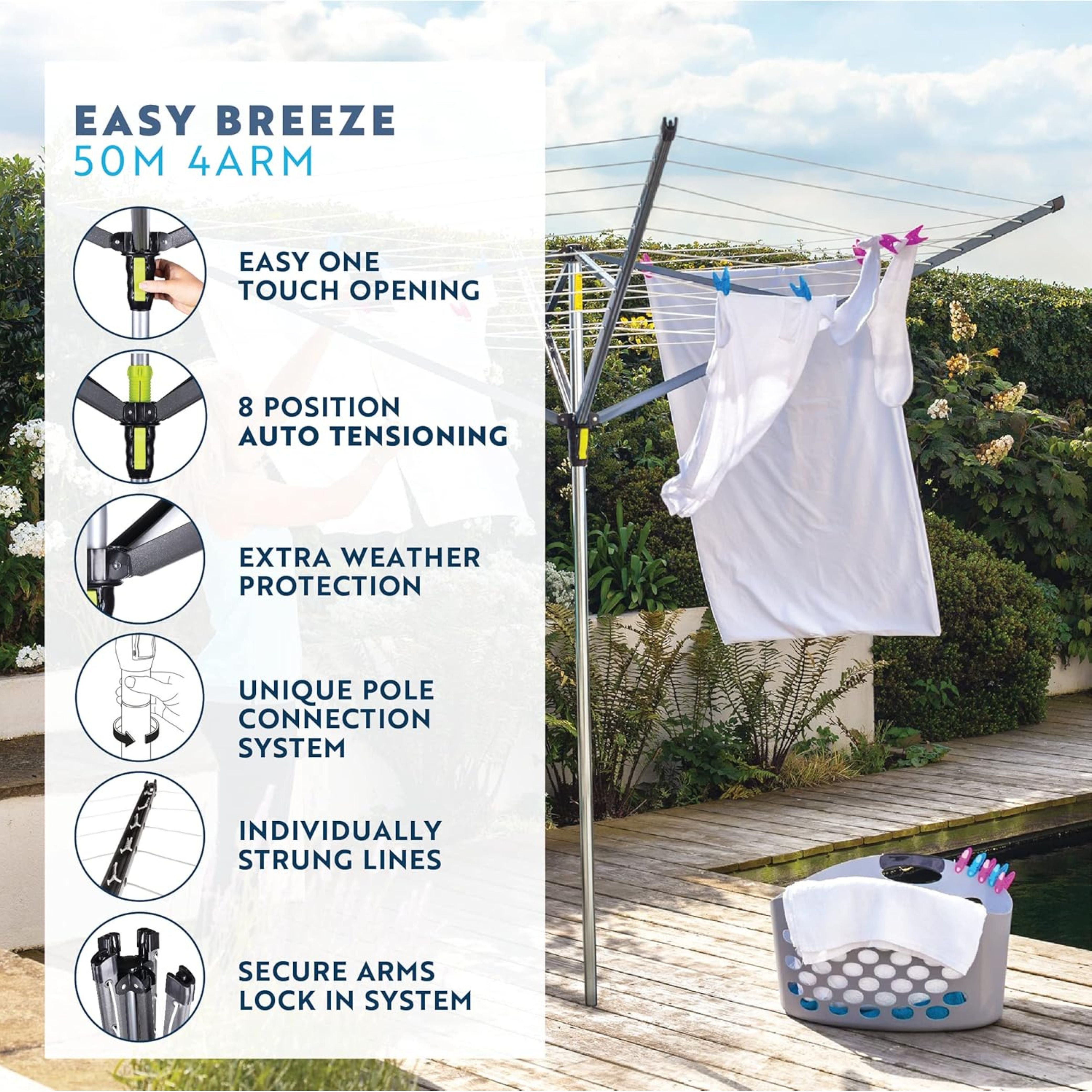 minky-heavy-duty-50m-4-arm-rotary-washing-line image 3