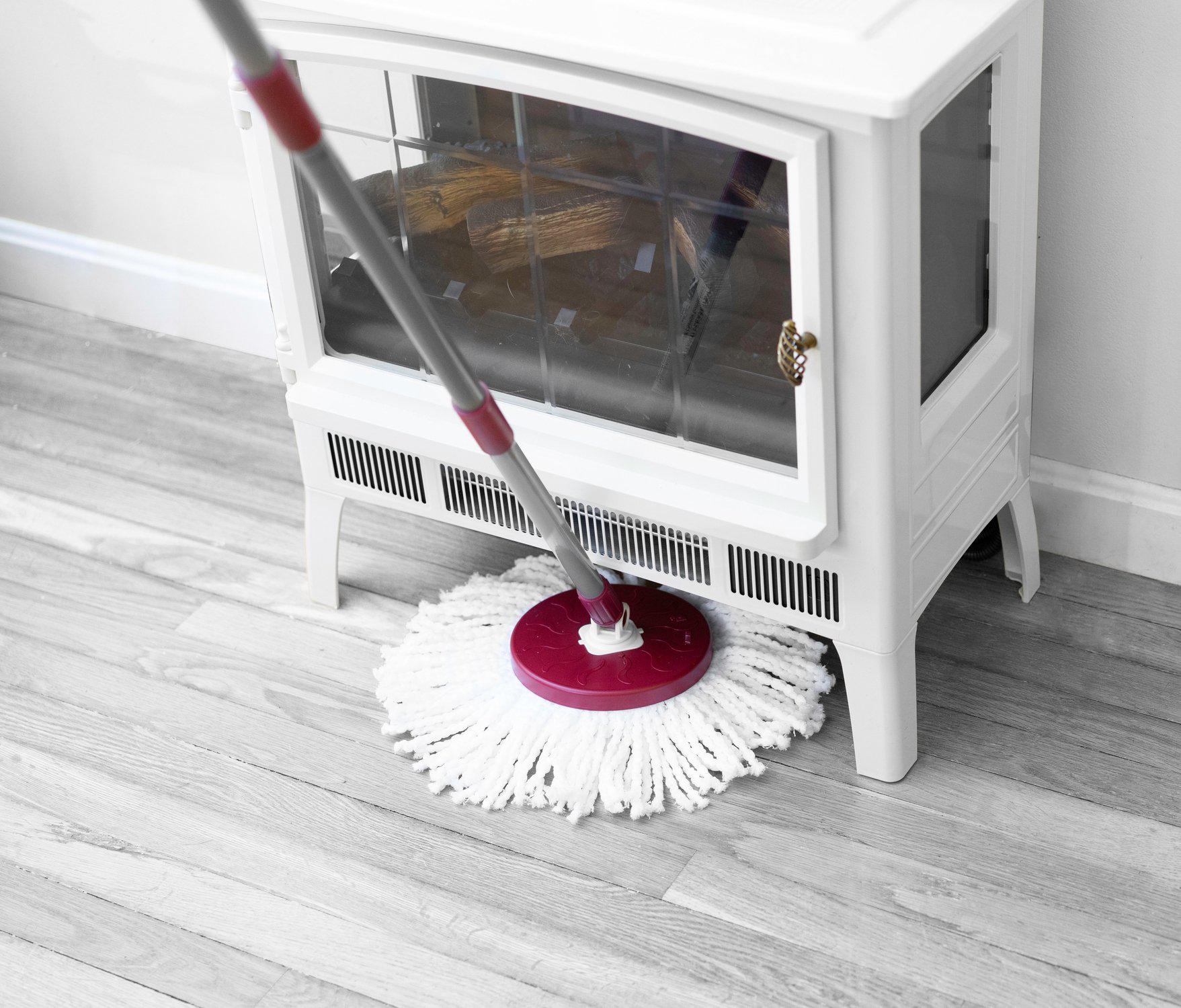 fuller-brush-spin-mop-bucket-system-with-2-microfiber-heads-hands-free-wringing image 6
