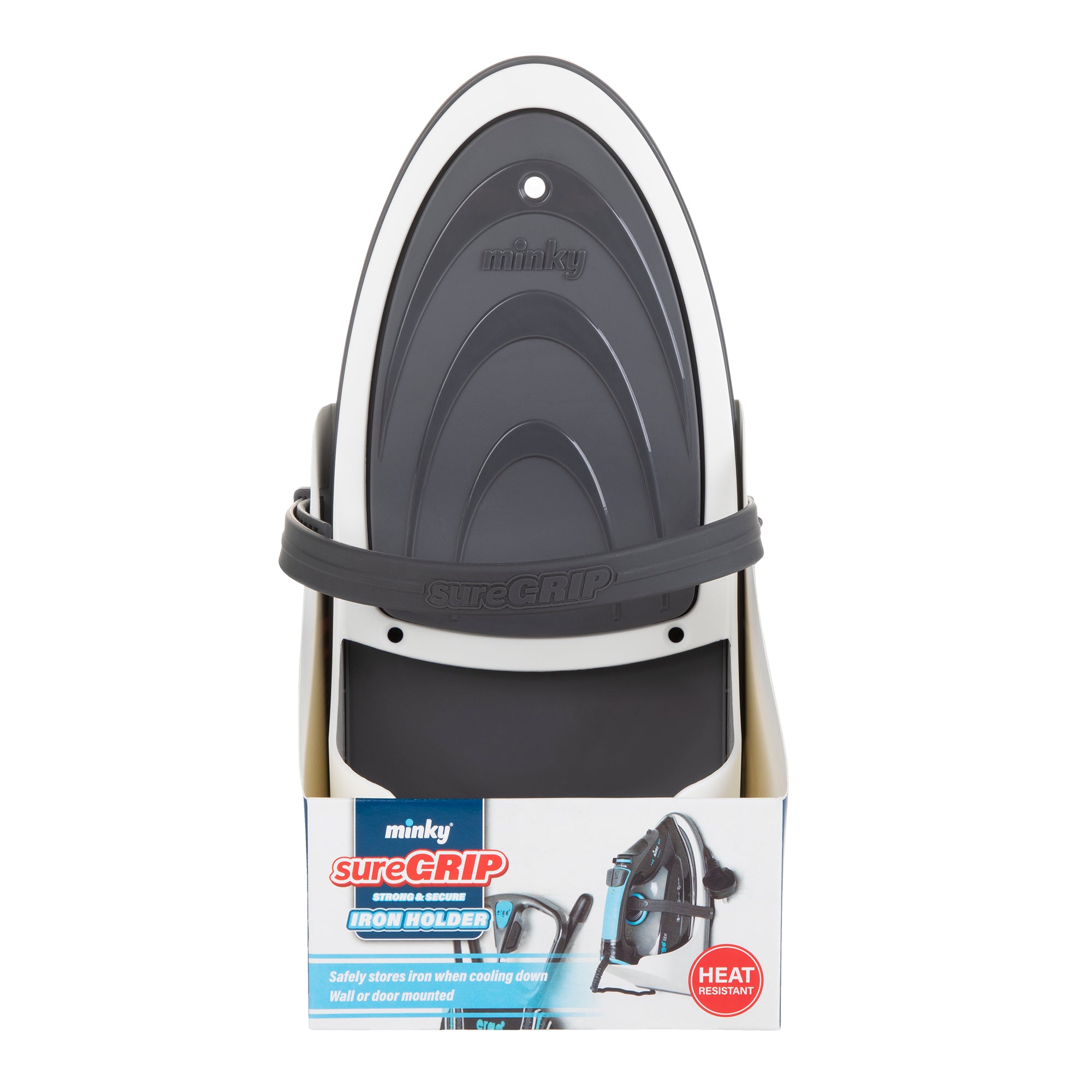minky-suregrip-iron-holder-adjustable-silicone-strap-wall-or-door-mount-fits-all image 6